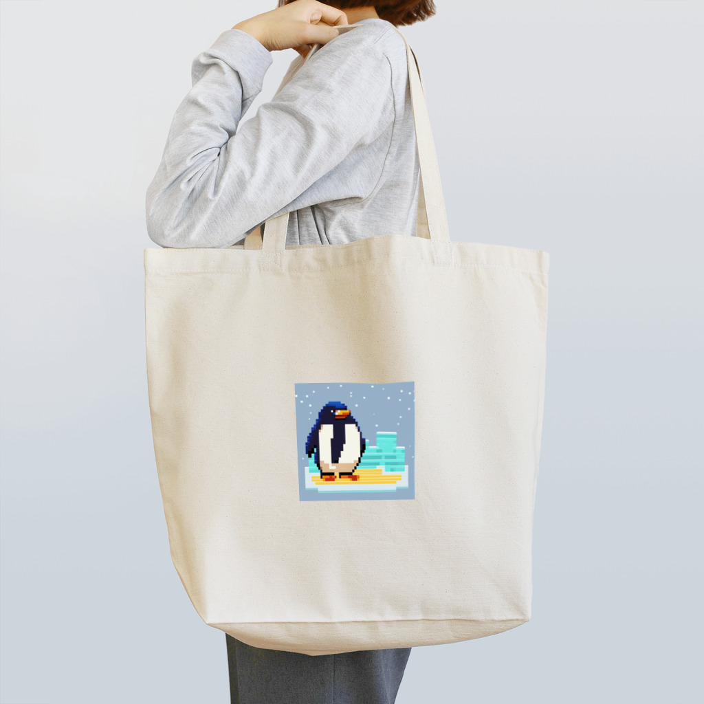 AI画像作って遊ぼうのドット絵のペンギン Tote Bag