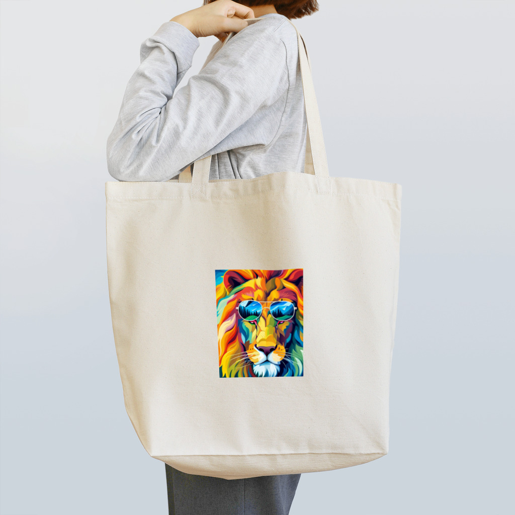 りくかいくう動物園のワイルドライオン Tote Bag