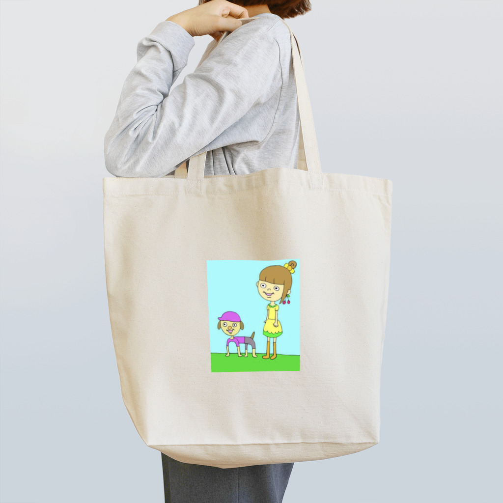 ぎゃめしょっぷのおんなのこといっぬ Tote Bag