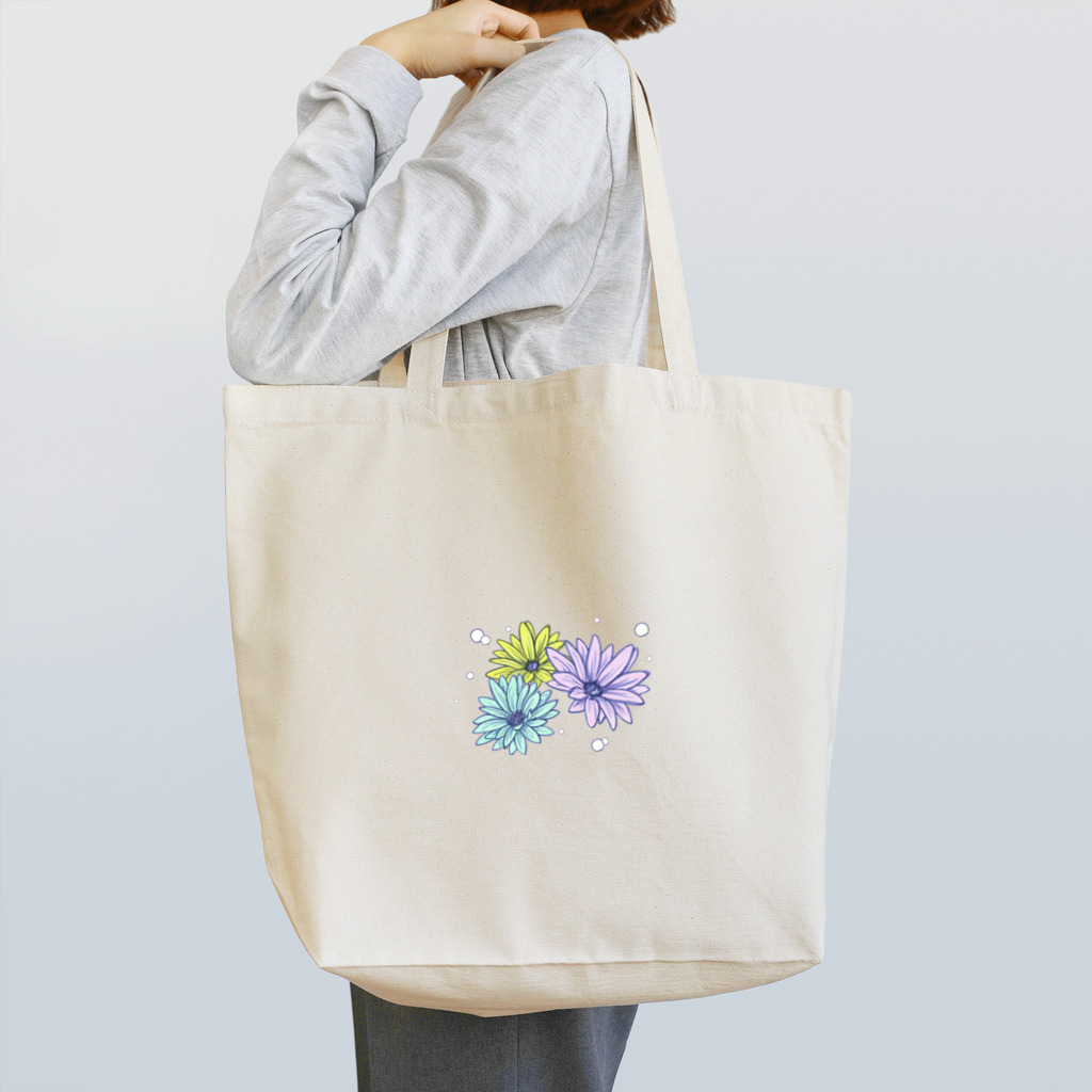 KanaYamaokaのbubbles&flowers Tote Bag