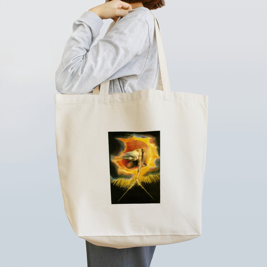 世界の絵画アートグッズのウィリアム・ブレイク《太古の日々》 Tote Bag