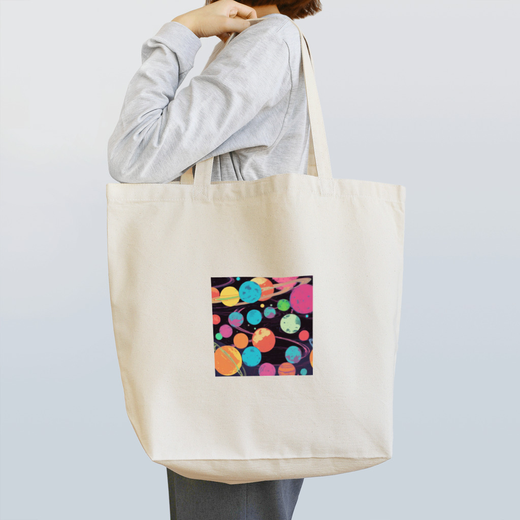 Urban Vogue(アーバン・ヴォーグ)のカラープラネット Tote Bag