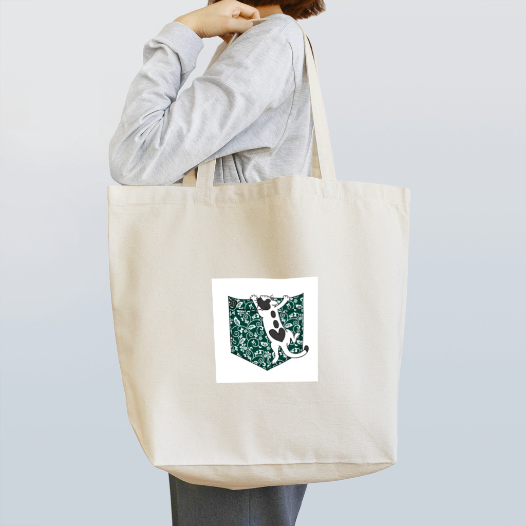 小倉猫茶家☆ねこ神様の副業ショップのぶら下がりハート猫　その１ Tote Bag