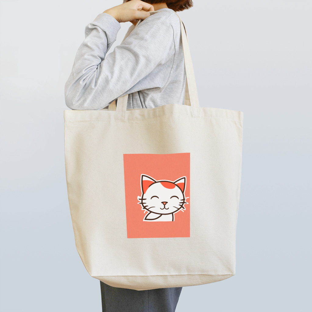 dolphineのにっこりハッピーキャット Tote Bag