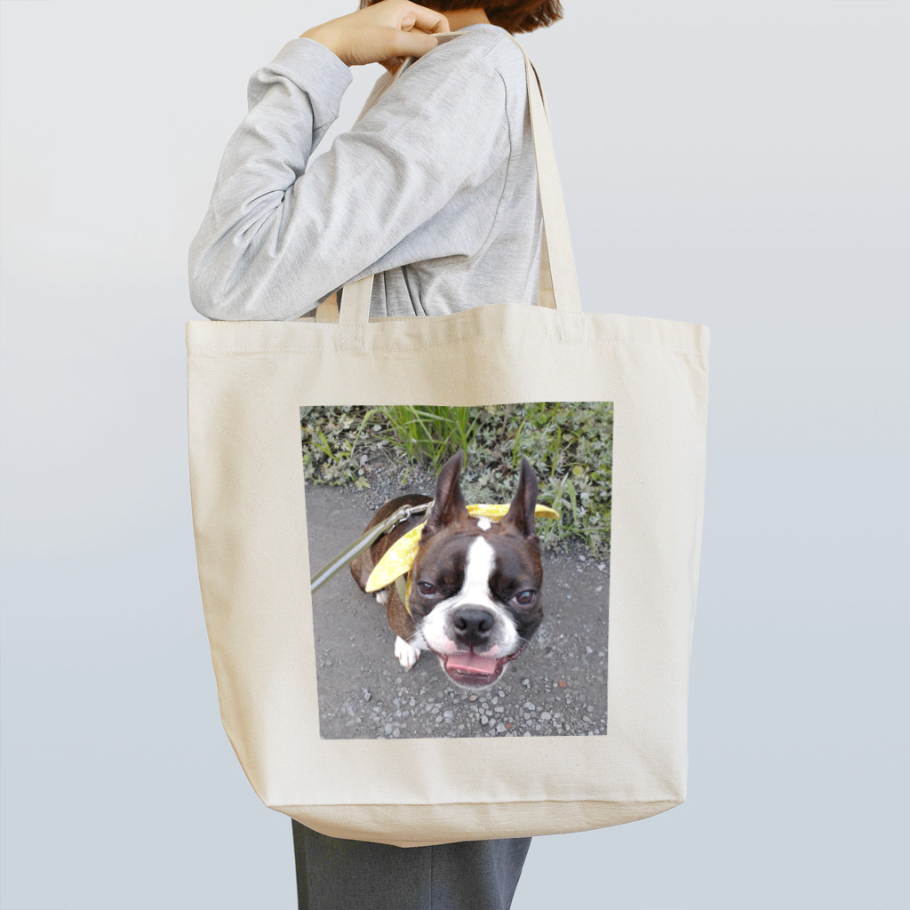 Laikathebostonterrierのおさんぽライカ2 Tote Bag