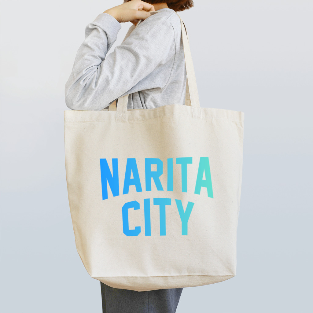 JIMOTOE Wear Local Japanの成田市 NARITA CITY ロゴブルー Tote Bag