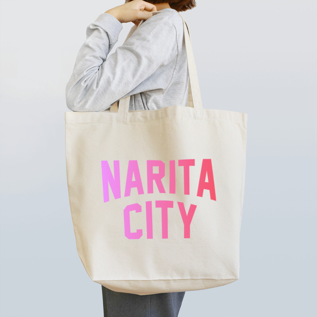 JIMOTOE Wear Local Japanの成田市 NARITA CITY ロゴピンク Tote Bag