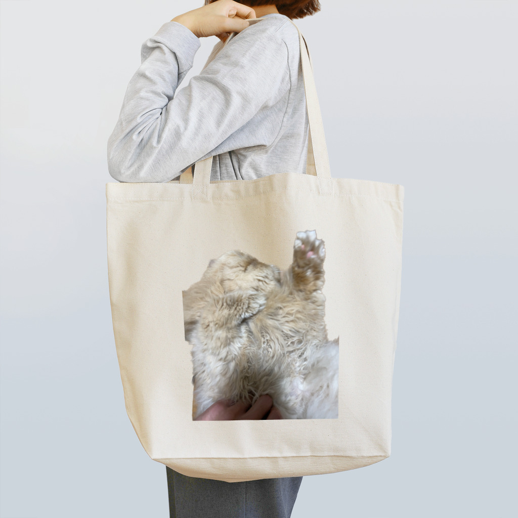 茶々丸の里の茶々丸　仰向け Tote Bag