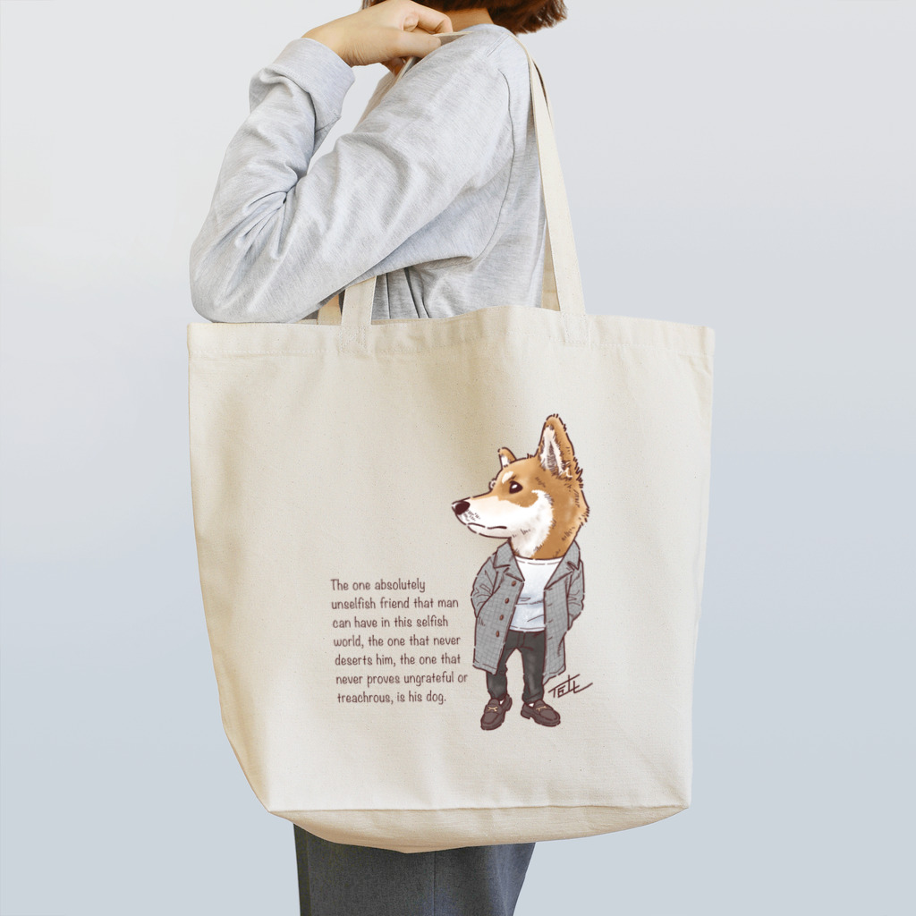 愛犬描処 プルーデンスのおしゃれシバ Tote Bag