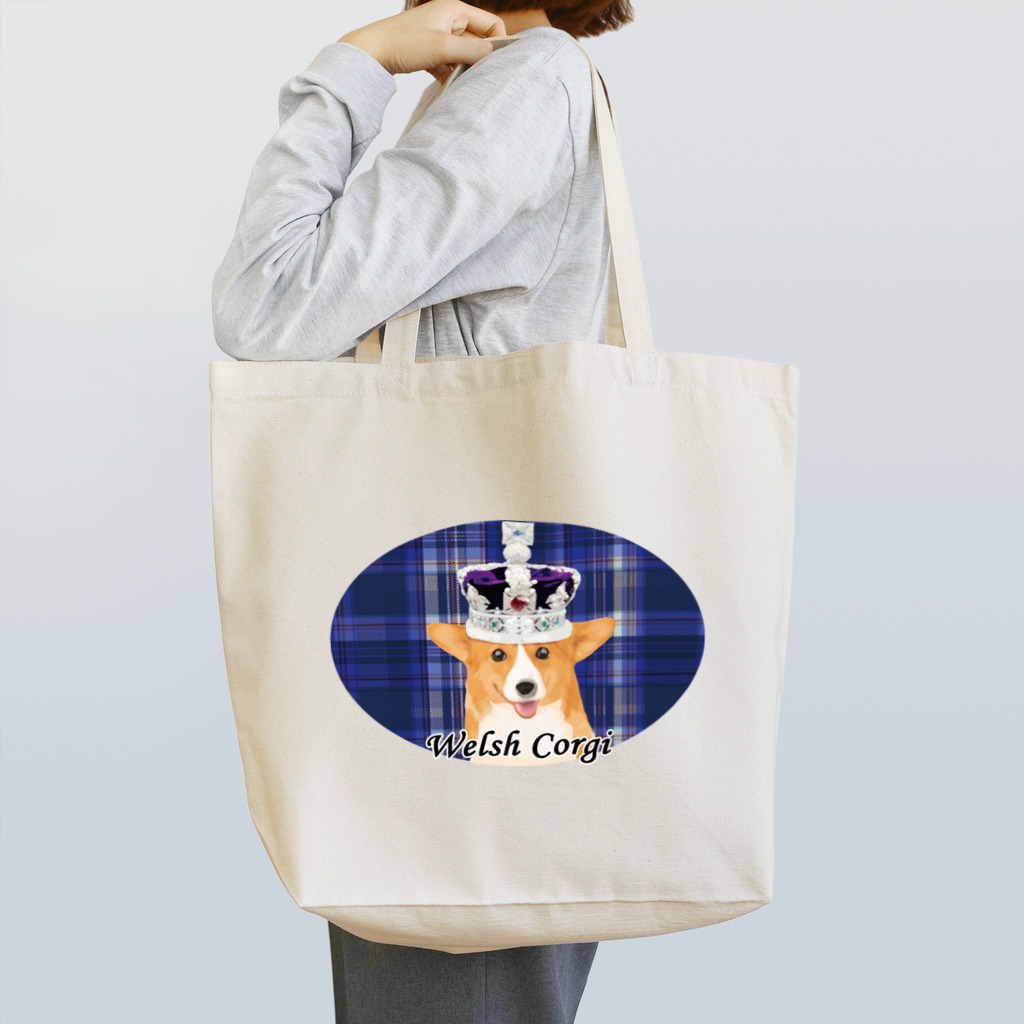 犬グッズの店しえるぶるーのロイヤルコーギー Tote Bag