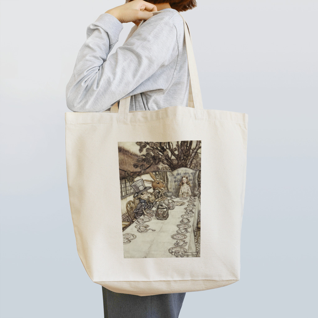 世界の絵画アートグッズのアーサー・ラッカム《不思議の国のアリス》 トートバッグ