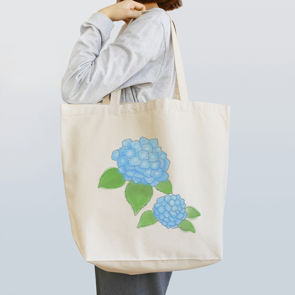 気ままに創作　よろず堂のあじさい　青 Tote Bag