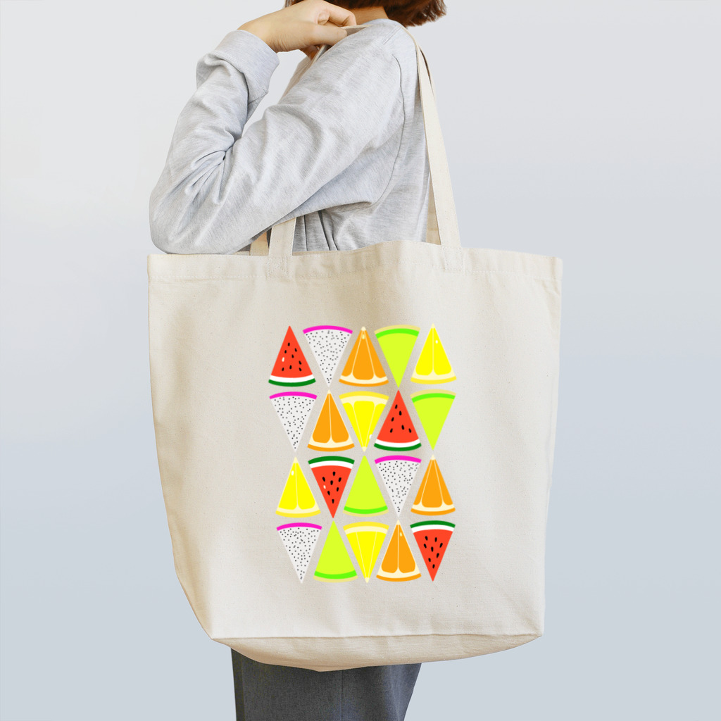 あいてむレインボーの三角のフルーツ Tote Bag