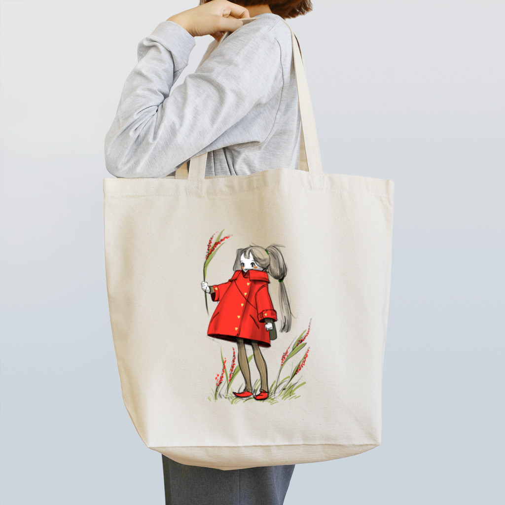 ayanayaの赤コートちゃん Tote Bag