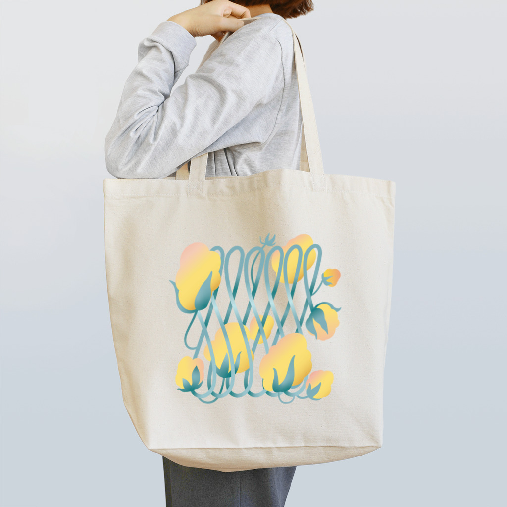 L'etoileの黄色い花の模様 Tote Bag