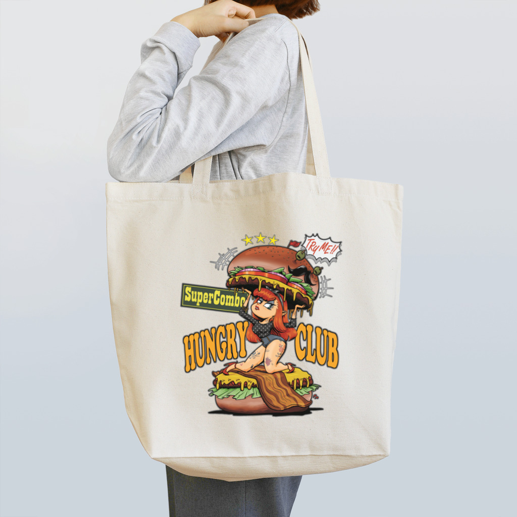 nidan-illustrationの"HUNGRY CLUB" Tote Bag