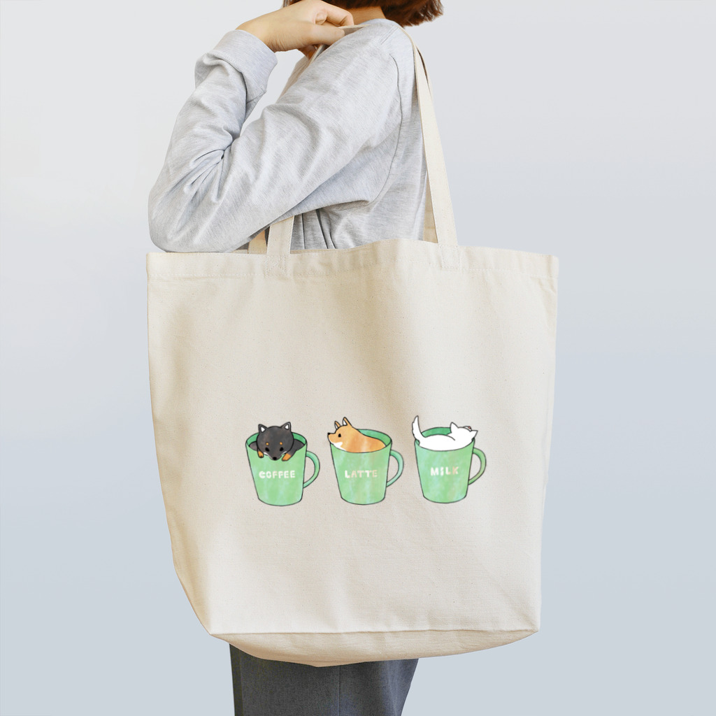 ともえのえ - 柴犬とか動物色々のShiba Coffee  Tote Bag