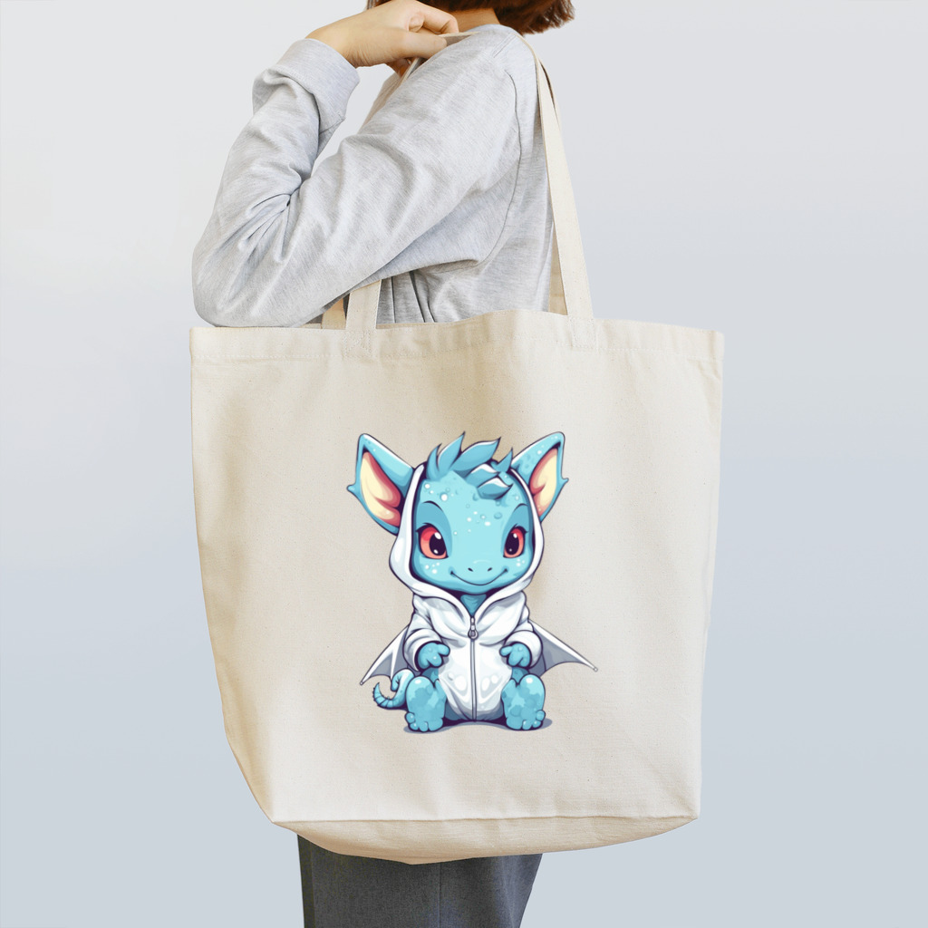 Vasetti_pressのパーカーを着ているドラゴン Tote Bag