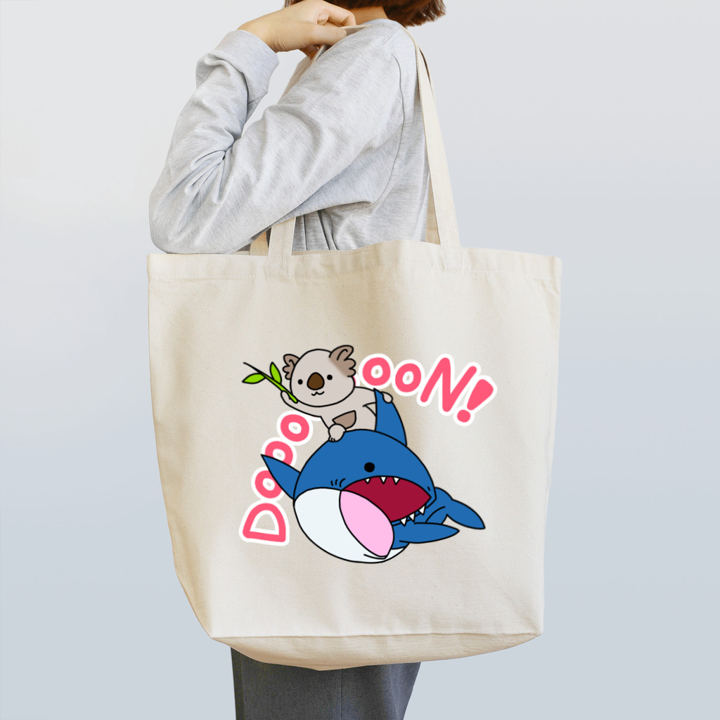 まーみー(ラインキャラクター)のコアラとサメの不思議な仲間たち Tote Bag