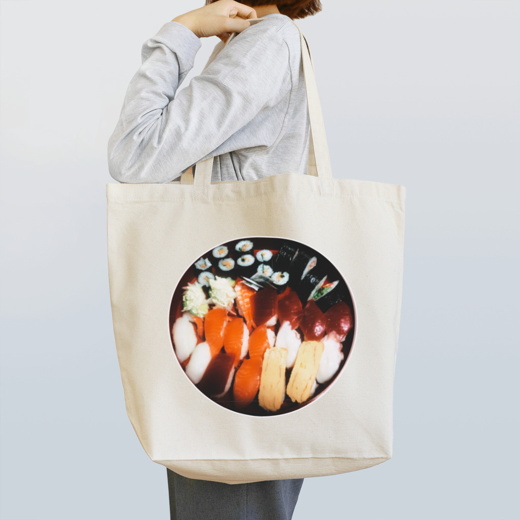 手足ながうさぎのお盆のお寿司 Tote Bag