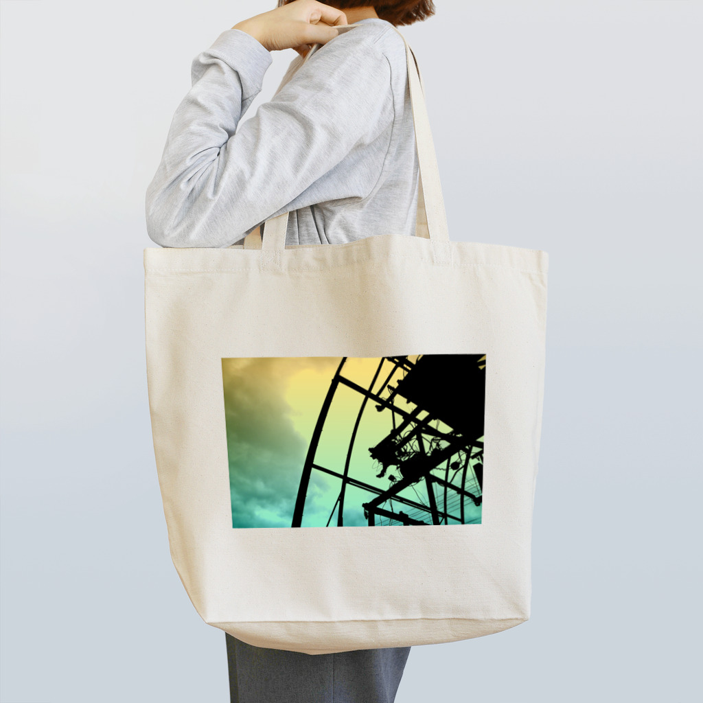 一番町ランドマークのオフシーズン・ねぷたの骨組み Tote Bag