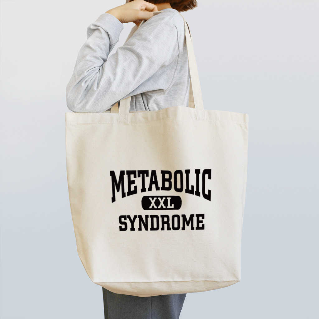 てなが.jpのメタボロゴ黒 Tote Bag