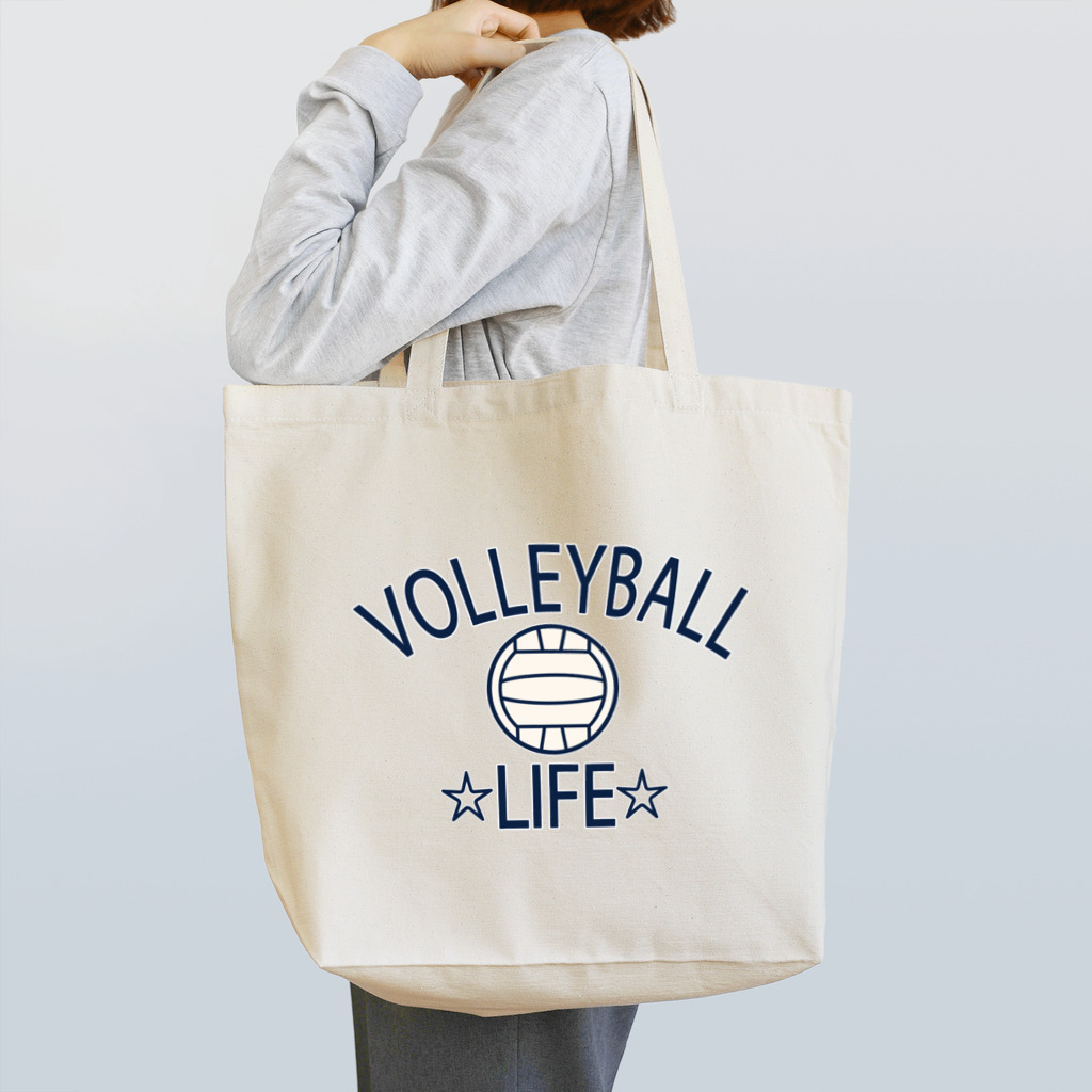 sports_tower スポーツタワーのバレーボール(volleyball)アイテム・デザイン・チームTシャツ・クラブTシャツ・排球・はいきゅう・得点・ボール・選手・ポジション・部活・スポーツ・シンプル・かっこいい・かわいい・チームワーク Tote Bag