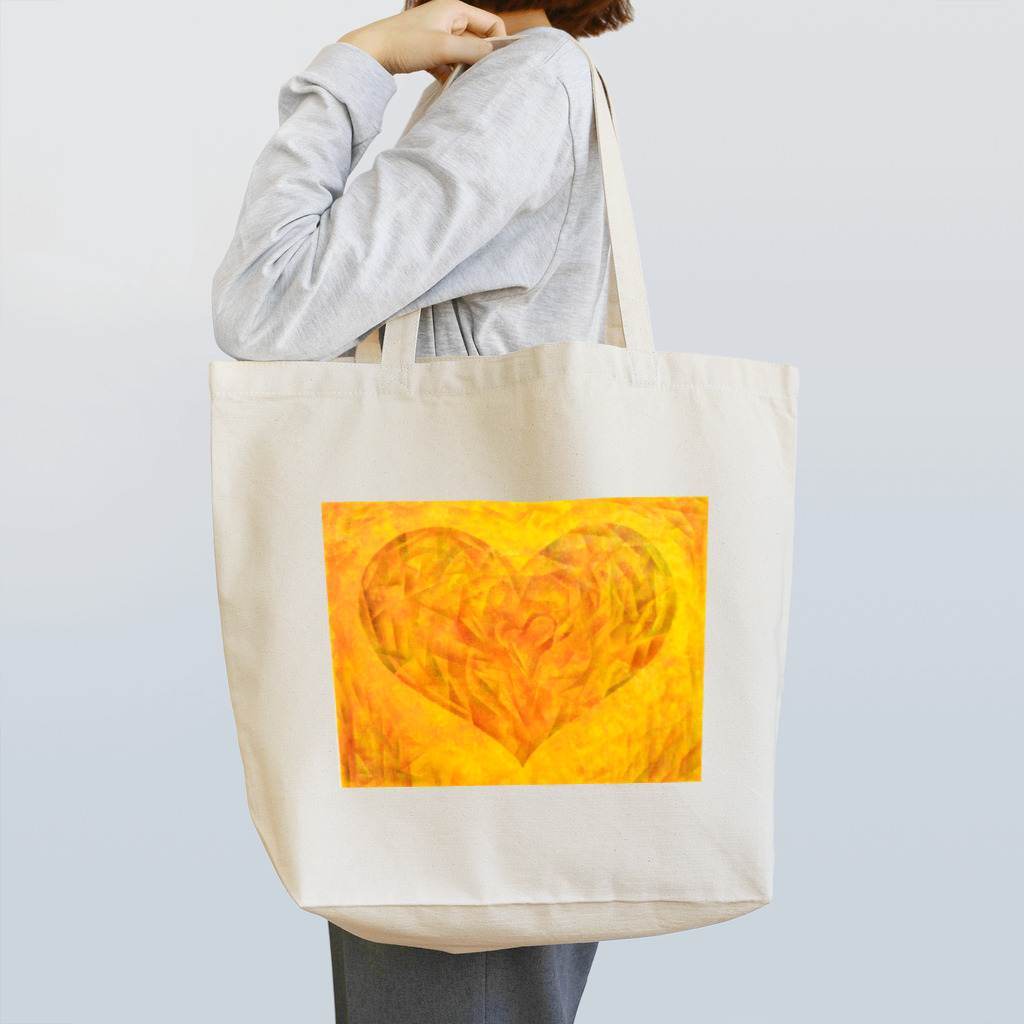 アート工房キュロのキュビズム・ハート Tote Bag