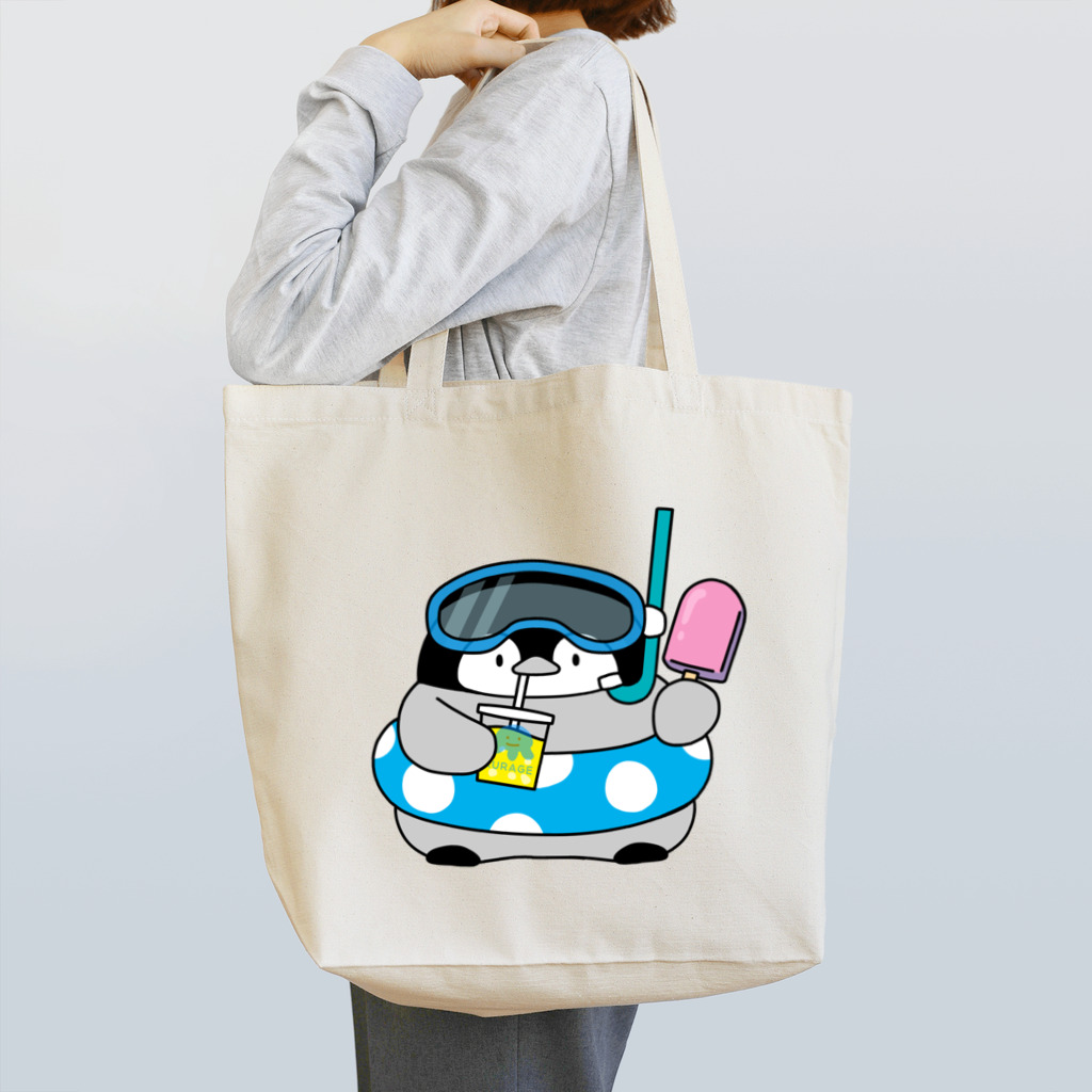 ちょこぺんのSUMMER ペンちゃん　青 Tote Bag