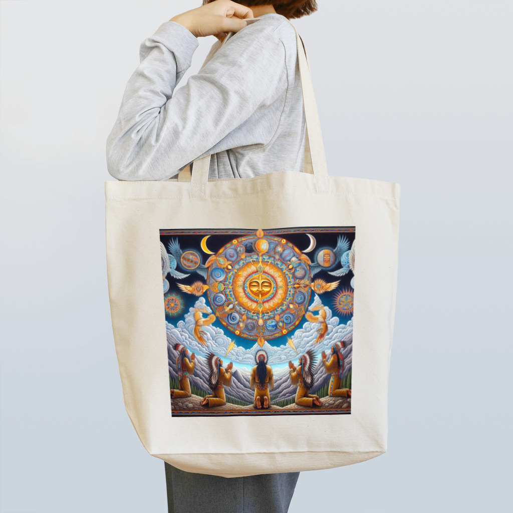 MKTU51の月　太陽　大地への祈り3 Tote Bag