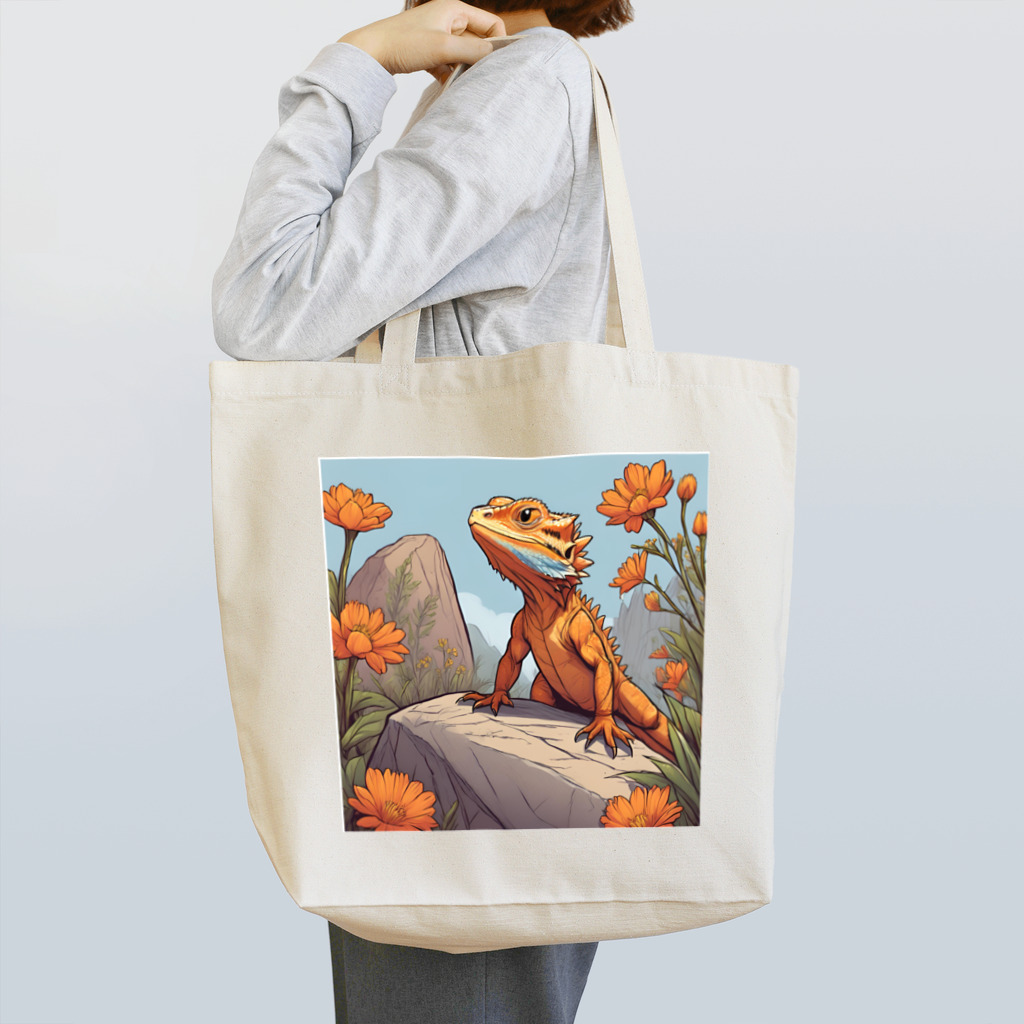 chiru×2の野生のフトアゴヒゲトカゲ Tote Bag