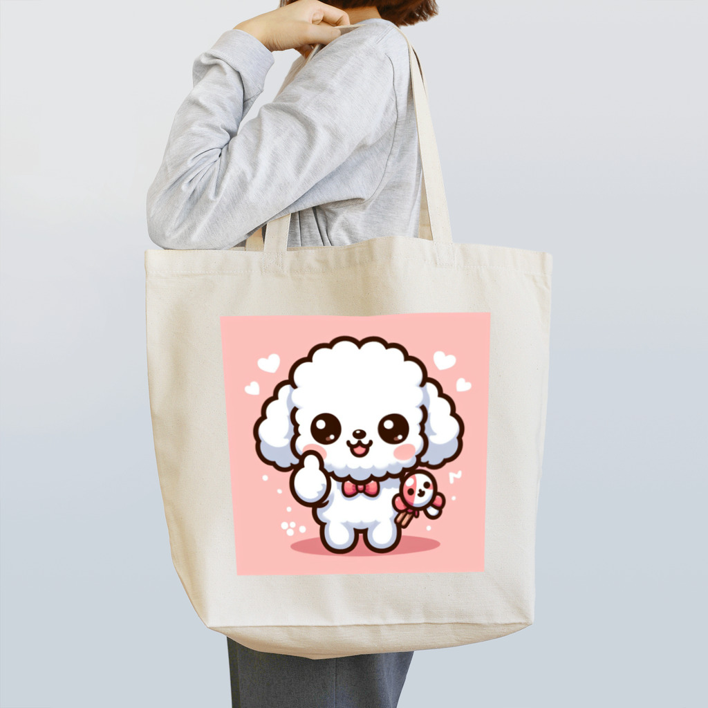 RyuReoの【ステッカー】ふわもこワンコ - がんばれver Tote Bag