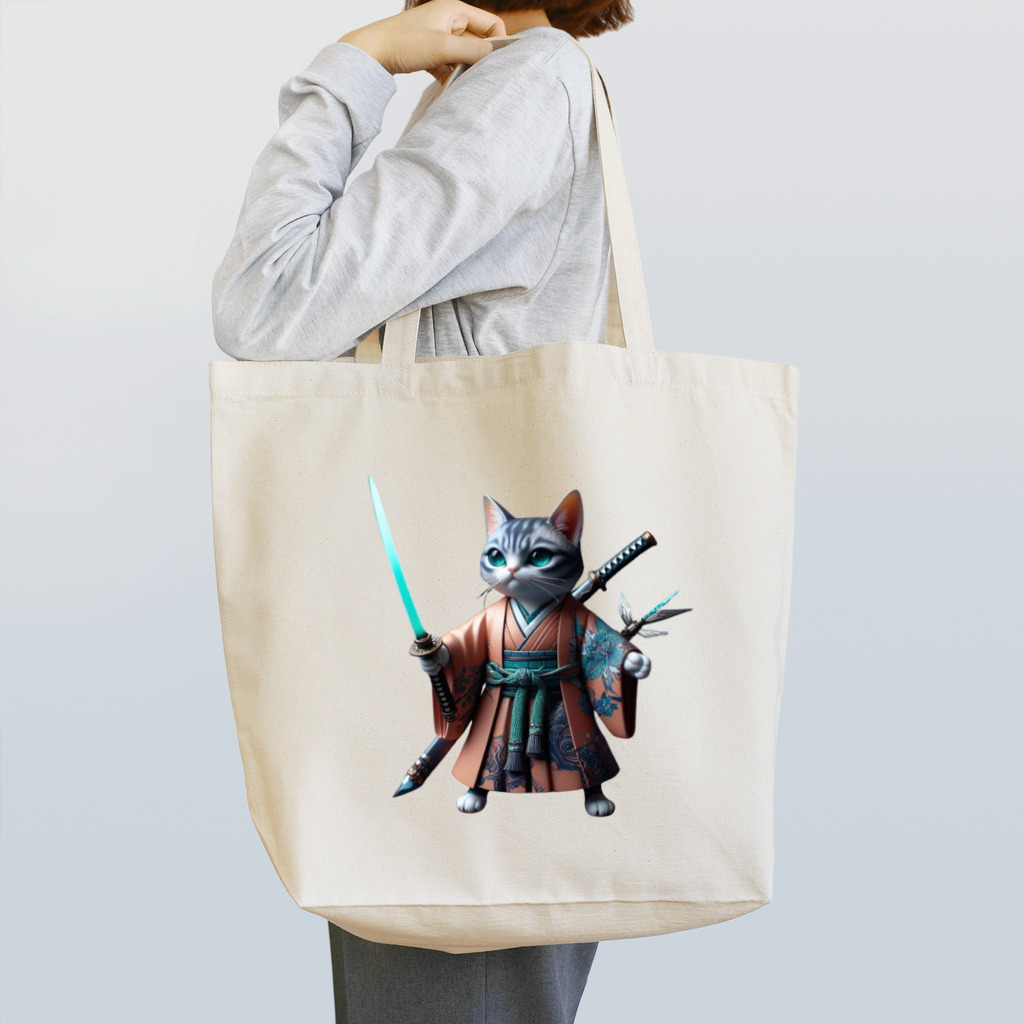 samuraicatのSamurai CAT Tote Bag