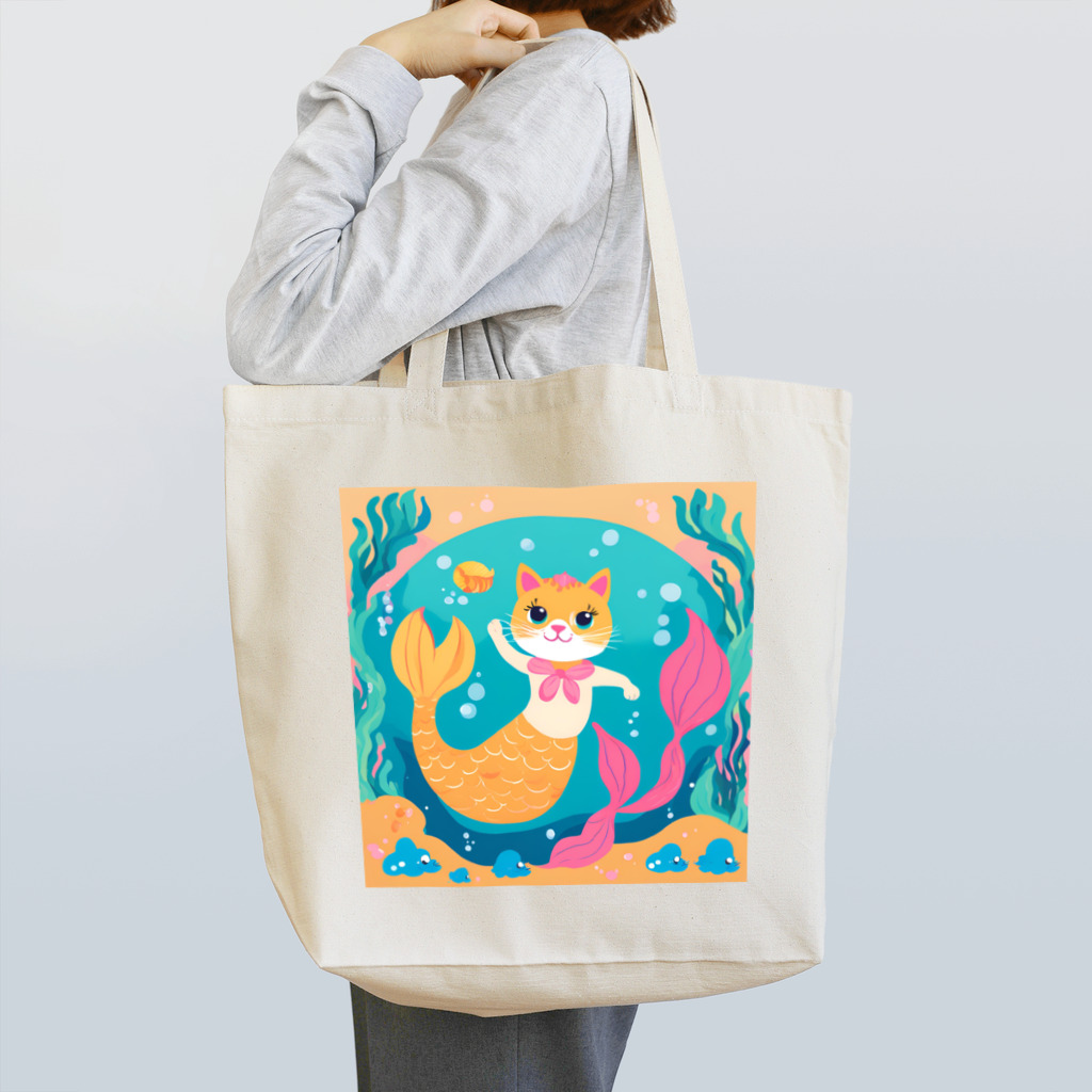 HanaCatStudioのおねがいしマーメイド Tote Bag