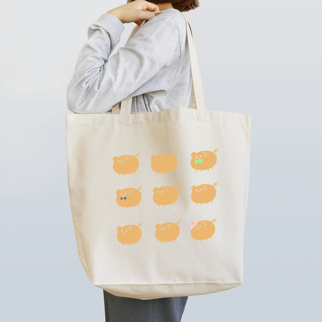 きくざき。の九匹のカピバラもどき Tote Bag