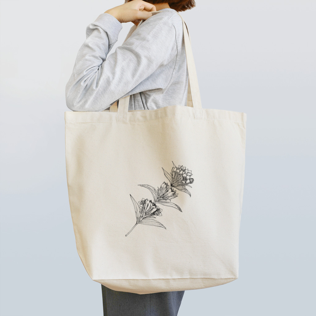 ルーツのリンドウの花 Tote Bag