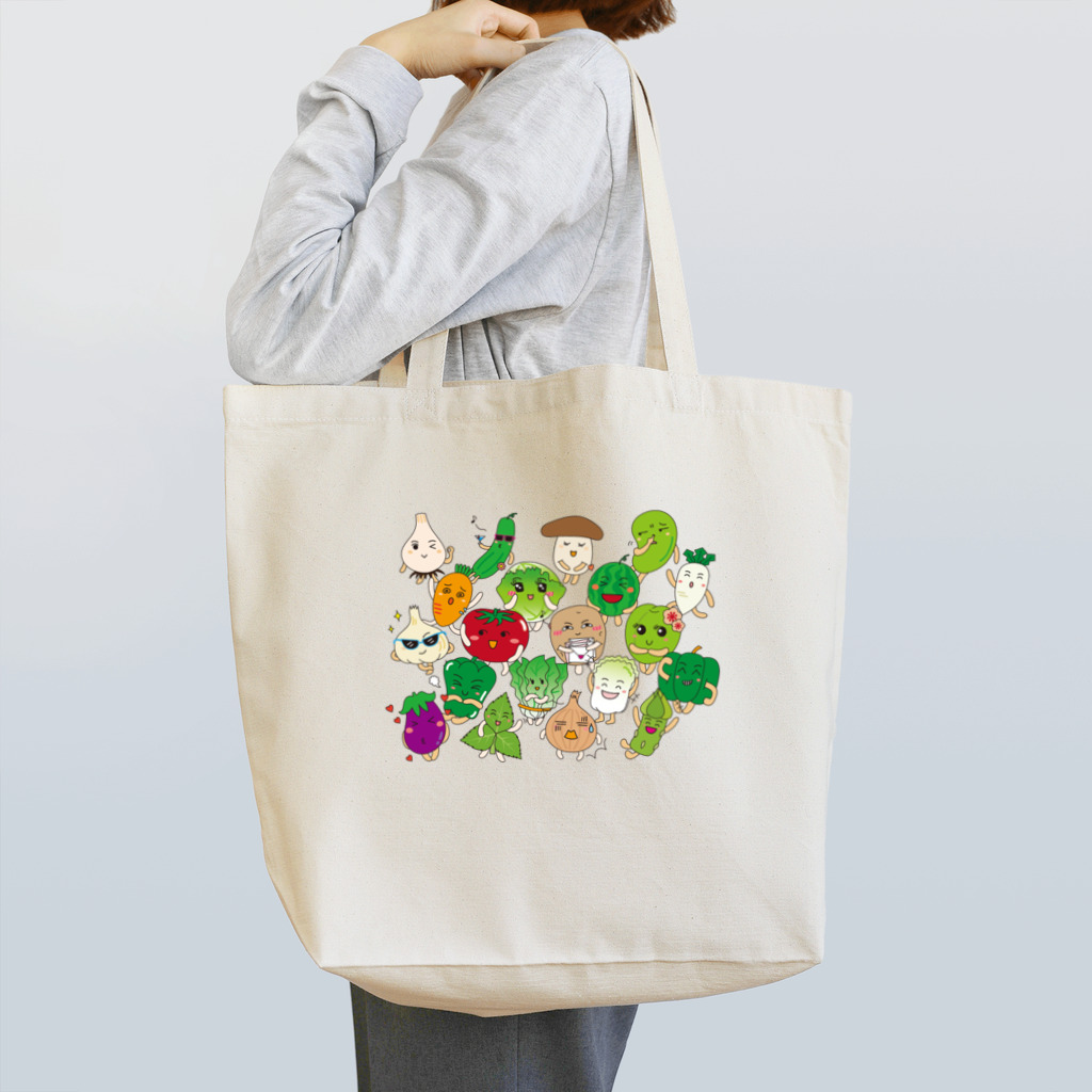 フォーヴァのベジタブルALL－fruits and vegetables word chain－ベジフルしりとり－ Tote Bag