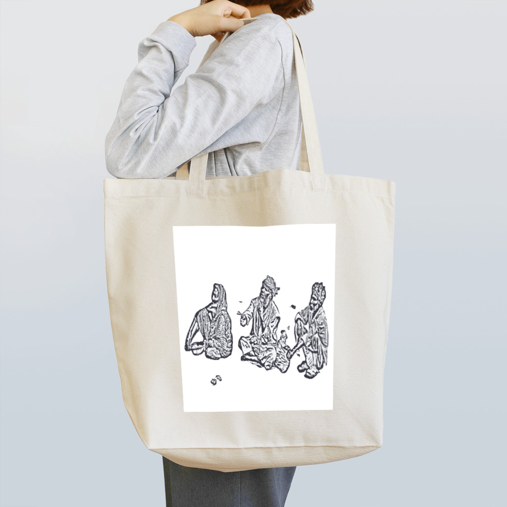 顔面goldのインドの物乞い Tote Bag