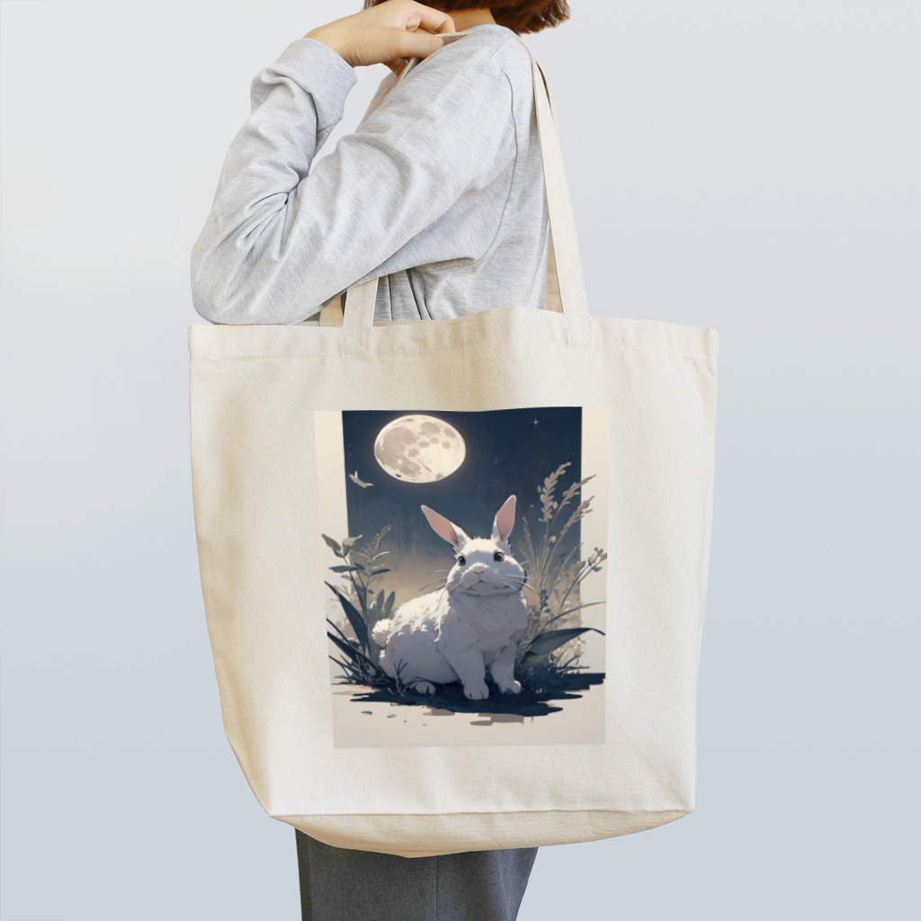 chisenの秋月のウサギ Tote Bag