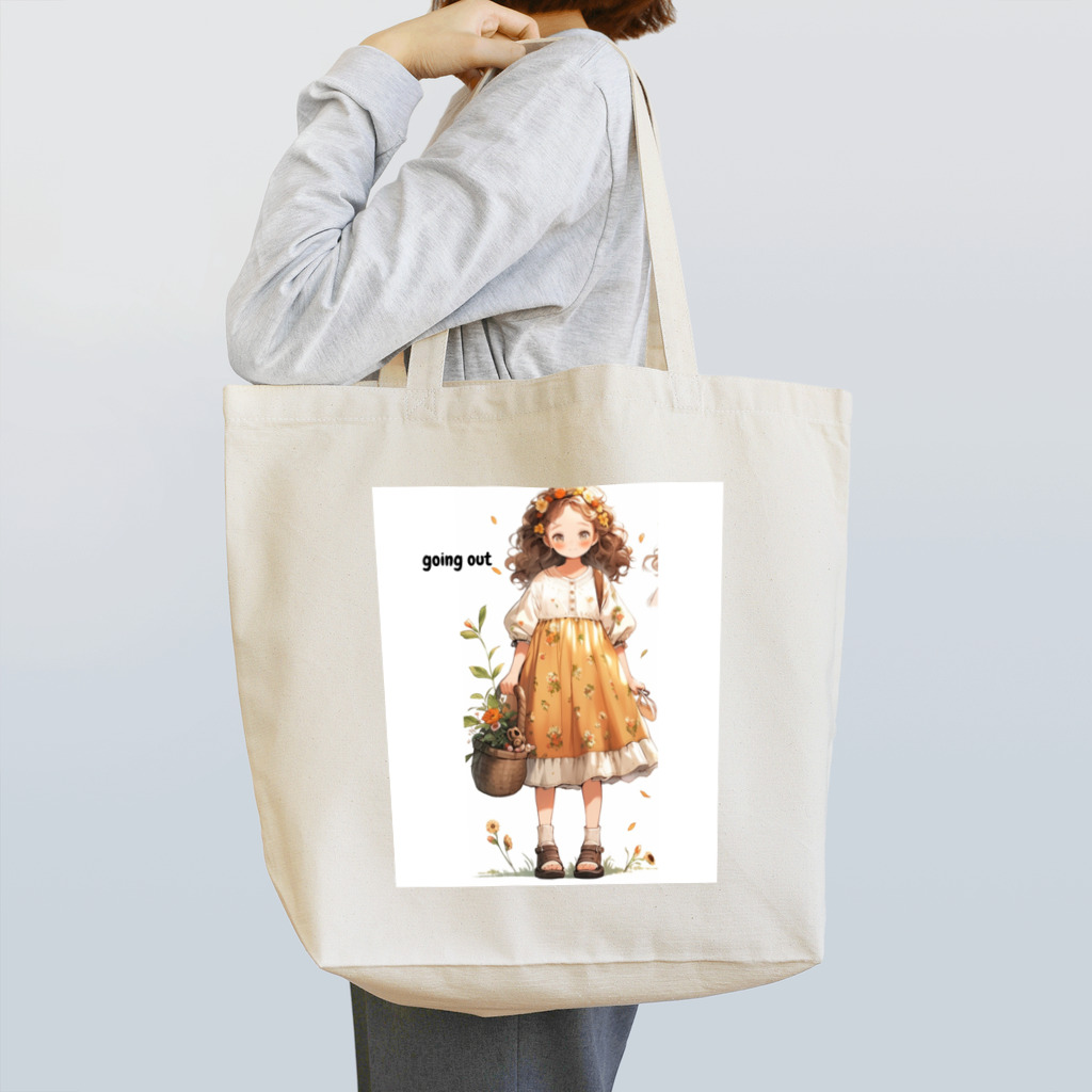 piyotanpiのgoing out girl Tote Bag