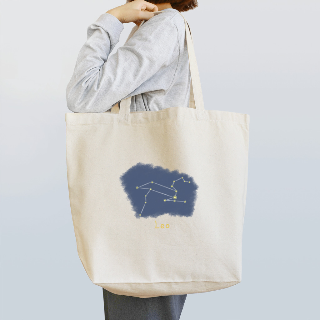 iso_Illustの光る夜空の星座・獅子座 Tote Bag