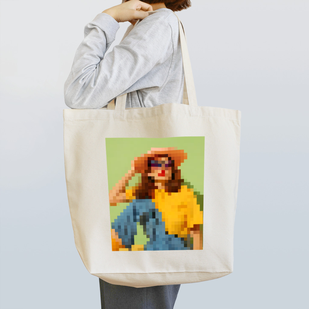 Unique Existenceのart woman mosaic Tote Bag