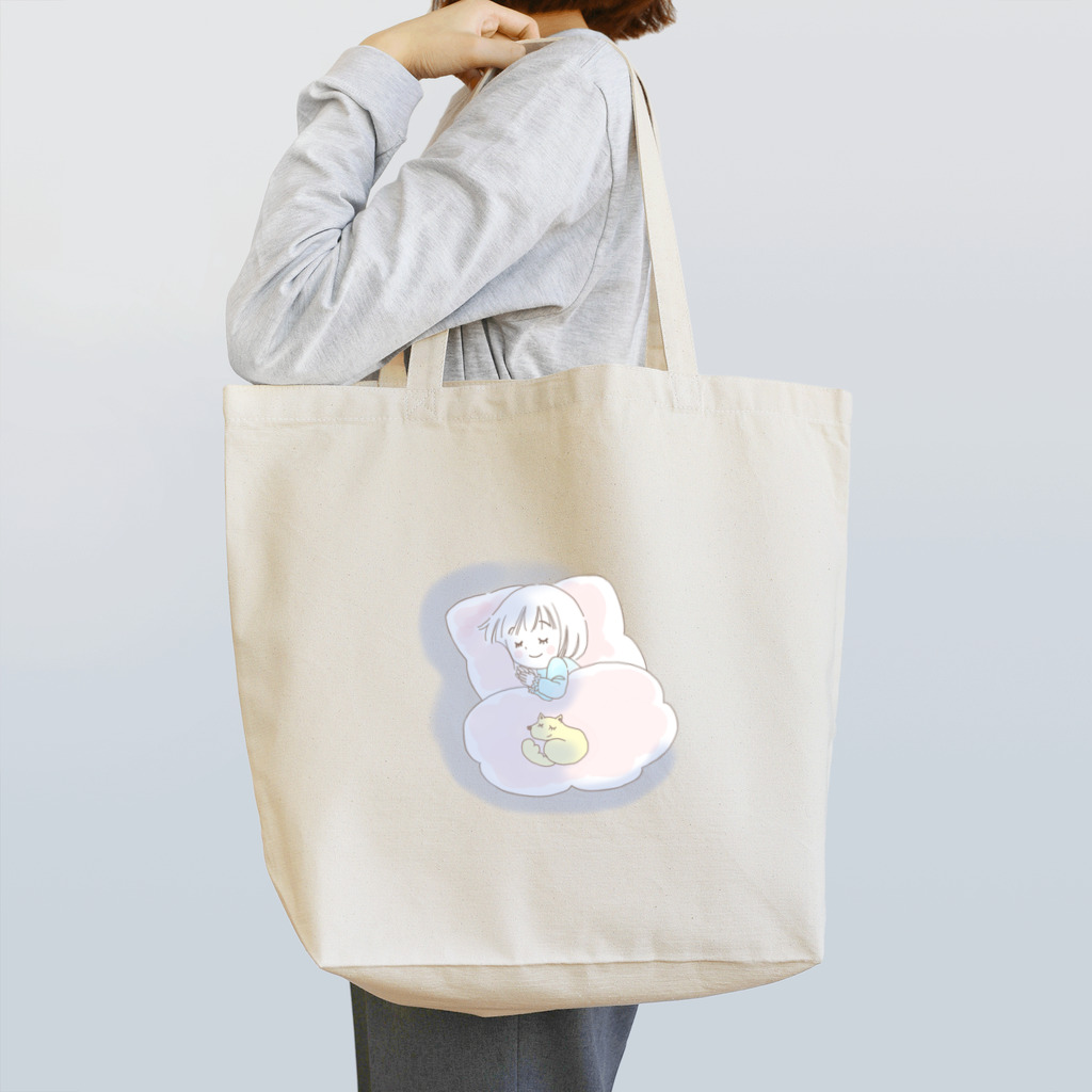 CIDER storeのわんことスヤスヤ　 Tote Bag