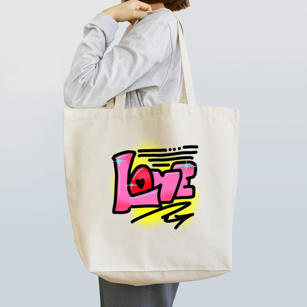 人食べるの「LOVE」 Tote Bag
