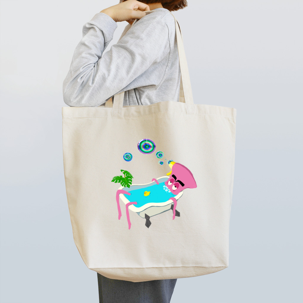 pesty_pupil designsの綺麗好きの極楽タイム Tote Bag