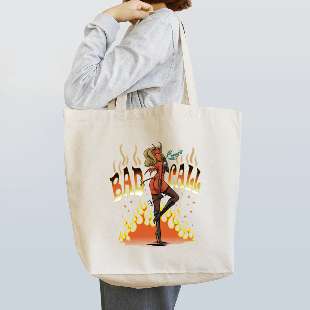 nidan-illustrationの"BAD CALL" Tote Bag