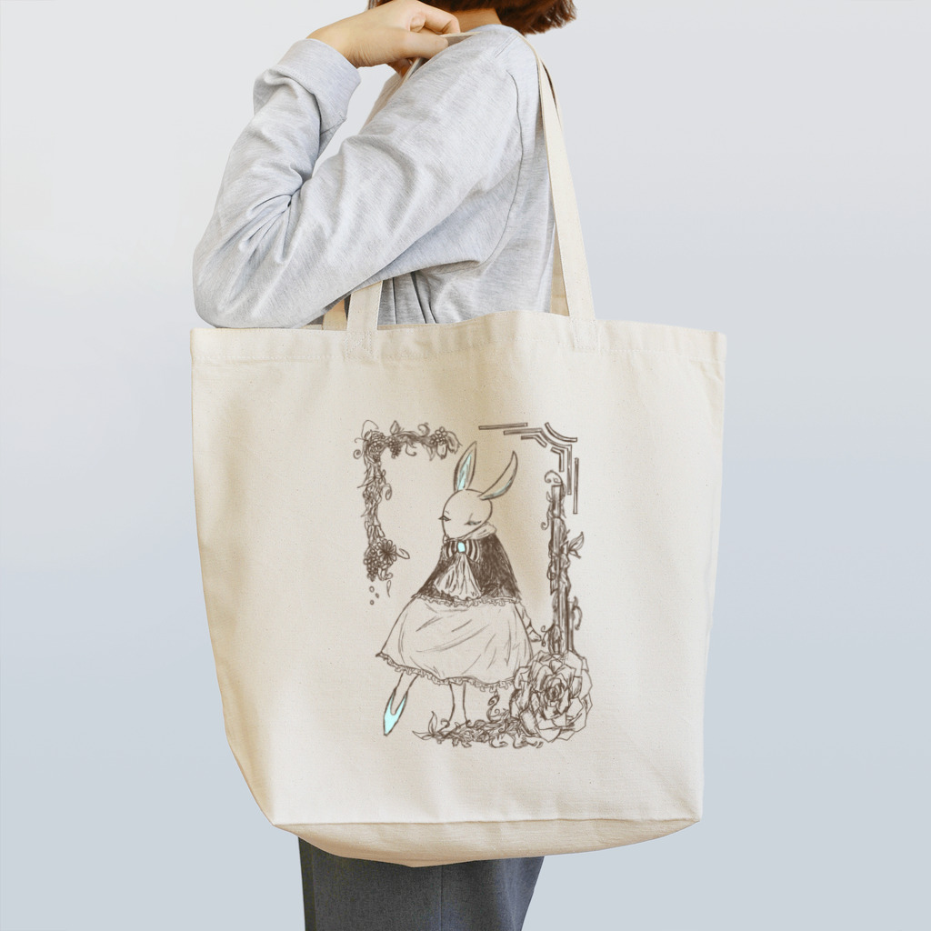 日向のレジャーシート。のドウワウサギ、シンデレラ。 Tote Bag