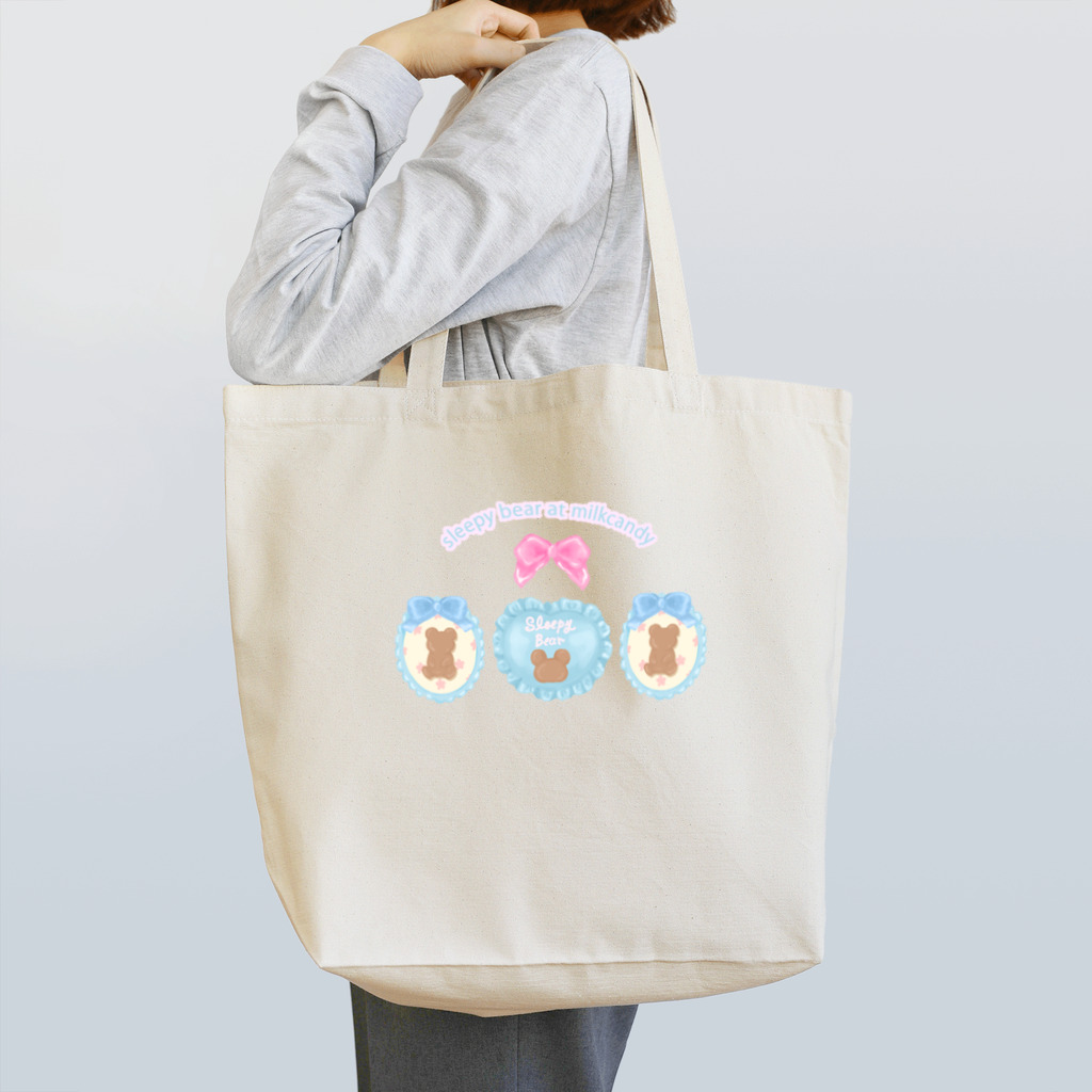 milk❤︎candyのsleepy bear Tote Bag