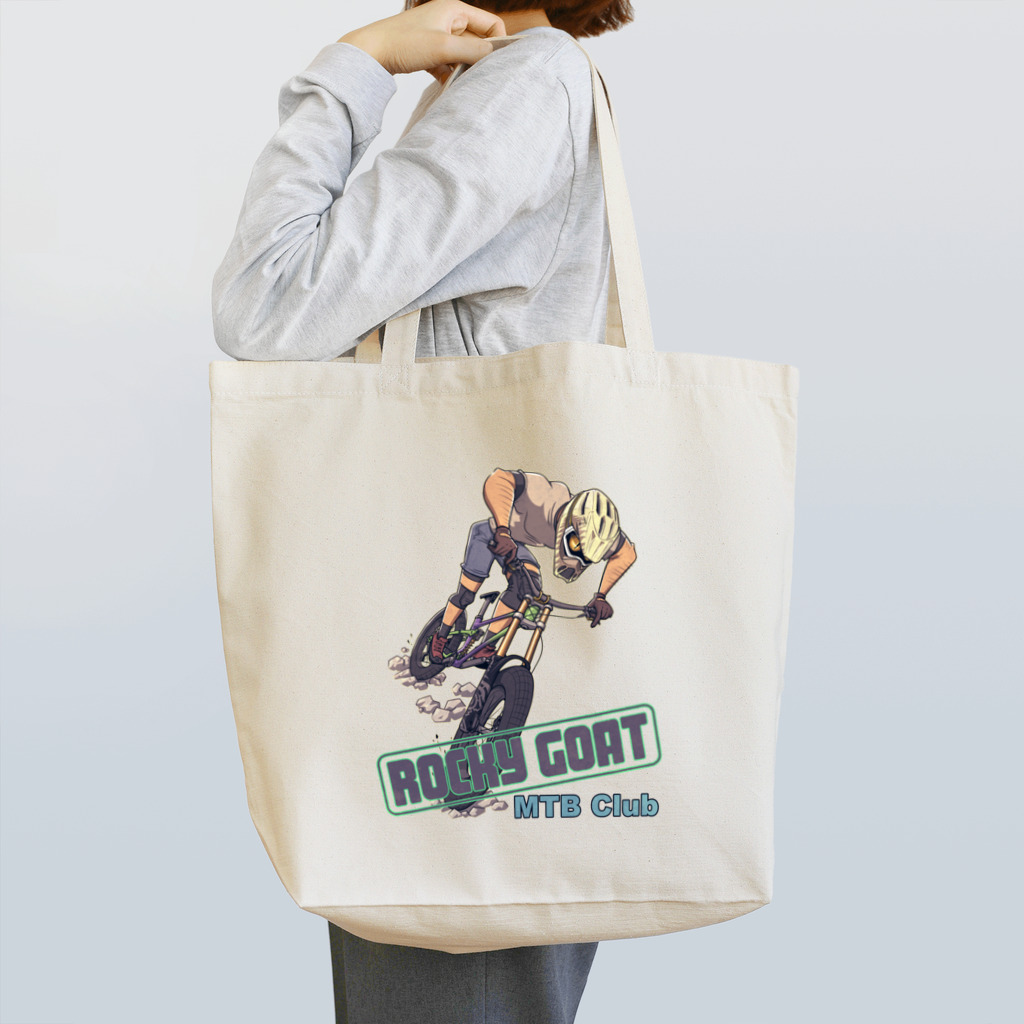 nidan-illustrationの"ROCKY GOAT" Tote Bag