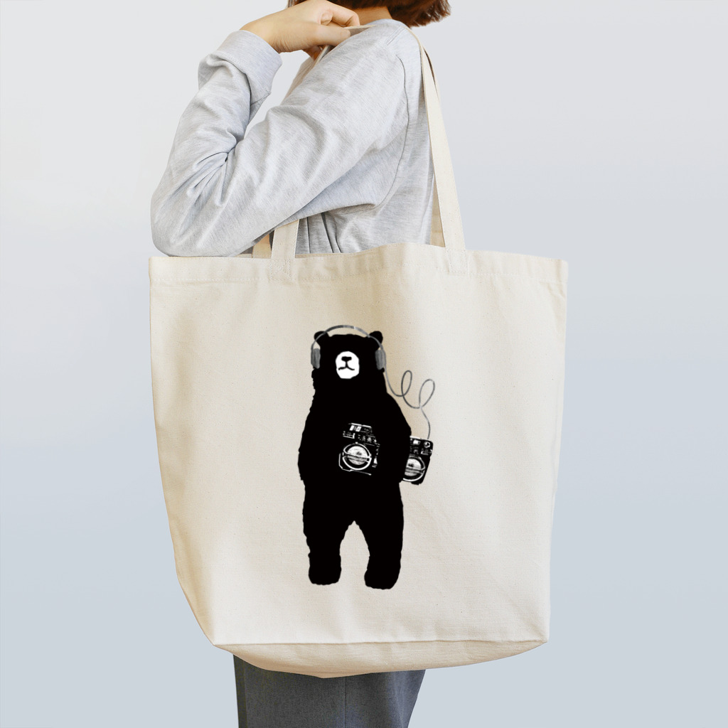アヴァンギャルド21の春のクマ　ブラック Tote Bag